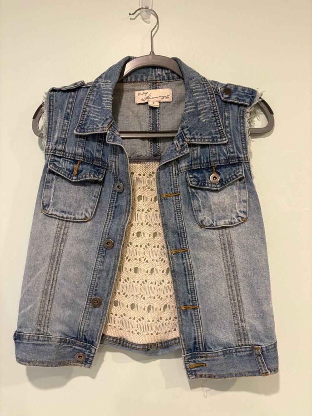 Vintage Havana Jean Vest (Size S)